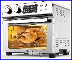 MOOSOO Air Fryer XXL 24 Qt 1700W 100 Recipes Work Genuine LED Digital Display US