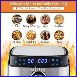 MOOSOO Electric Air fryer Oven Rotisserie 4.7 QT For Fish/Pizza/Chicken 1500W