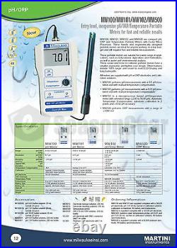 Milwaukee MW102 Digital pH Temp Tester Meter, with ATC Temperature, Instruments