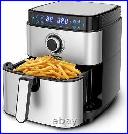Moosoo MA13 8-in-1 4.7 QT Air Fryer Oven Dehydrator 1500W 100 Recipes Nonstick