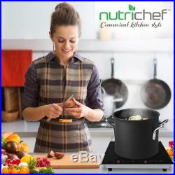 NUTRICHEF Dual Induction Cooktop, Countertop Burner w Digital Display, PKSTIND52