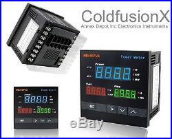 New Digital AC Power Watt Meter+Volt+Amp Display+Alarm