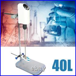 New Digital Display 40L Lab Electric Overhead Stirrer Mixer Agitator Homogenizer