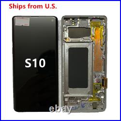 New For Samsung Galaxy S10 SM-G973 Full LCD Display Touch Screen Digitizer Frame