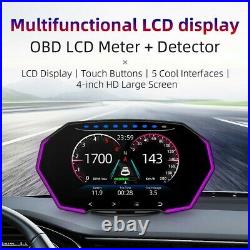 OBD2+GPS HUD Gauge Head Up Display Car Digital Odometer Smart Gauge