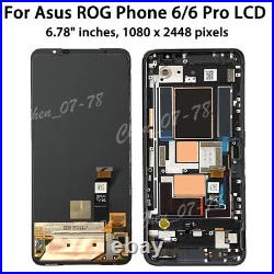 OEM AMOLED For ASUS ROG Phone 2 3 5 6 LCD Display Touch Screen±Frame Replacement