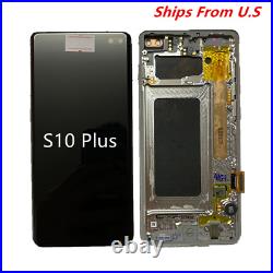 OEM LCD Display Screen Digitizer Frame For Samsung Galaxy S10 Plus G975 S10+ New