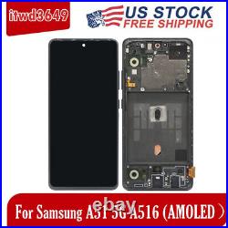 OLED Display LCD Touch Screen Digitizer Assembly Black For Samsung A51 5G A516F
