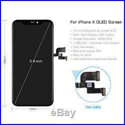 OLED For iPhone X 10 Digitizer LCD Display Touch Screen Assembly Replacement