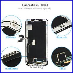 OLED For iPhone X 10 Digitizer LCD Display Touch Screen Assembly Replacement