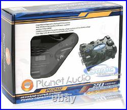 Planet Audio PC20F Digital 20 Farad Car Audio Capacitor withBlue Voltage Display