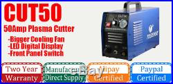 Plasma Cutter 50AMP Digital Inverter Plasma Cutters Electric Display CUT-50