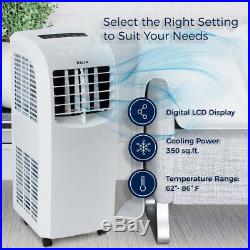 Portable Air Conditioner Cooler Dehumidifier Window Kit AC Remote Timer 8,000BTU
