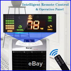 Portable Air Cooler Fan & Heater Humidifier with Washable Filter Remote Control