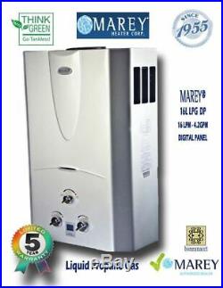 Propane Tankless Water Heater Marey GA16LPDP Best 4.2 GPM