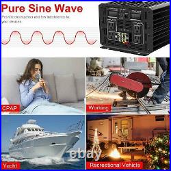Pure Sine Wave Inverter 24V DC to AC 120V 3200W for home use