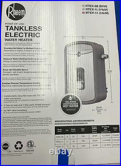 Rheem 240V Electric Tankless Water Heater RTEX13 New