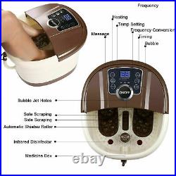 Rollers Foot Spa Bath Massager withHeating Soaker Bucket Digital Display Home NEW