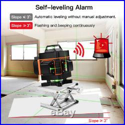 Rotary Laser Level Green 16 Lines 4D Cross Line Laser Self Leveling Measure Tool