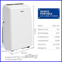 Shinco 14000 BTU Portable Air Conditioner Unit + 11000 BTU Heater