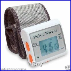 Silent Vibrating Personal Alarm Clock Shake N Wake Digital Clock White