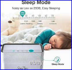 Smart Air Purifiers True HEPA Filter Ultra Quiet Air Cleaner for Home Allergies