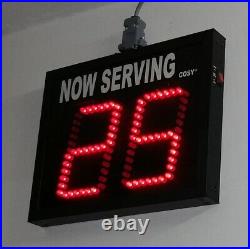 Token Display System LED UP DOWN Counter, 4 High LED digits 2 Digit