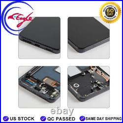 US For Samsung Galaxy S22 S901U/U1 OEM OLED Display LCD Touch Screen+Black Frame