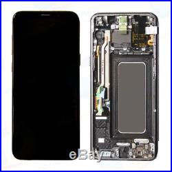 US OEM Black Display LCD Touch Screen Digitizer Frame For Samsung Galaxy S8 Plus