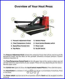 USCutter DIGITAL HEAT PRESS Machine Clamshell TShirt Sublimation/Heat Transfer