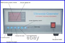 Ultrasonic Generator Transducer Driver Digital Display with2Plug Adjustable 1200W