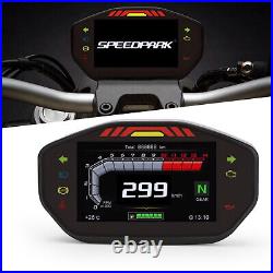 Universal Motorcycle Lcd Rpm Digital Display Odometer Speedometer Backlight