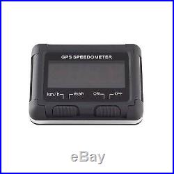 Universal Wireless Digital GPS LCD Display Shows MPH / KPH Speedometer / Speedo