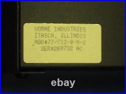 Vorne Industries Digital Display 77/712-0-h-2 new