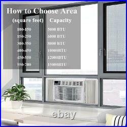Zokop 12000 BTU 3-Speed Window Air Conditioner with Remote Control 450 sq. Ft